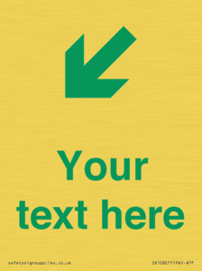 Custom Safe Condition inverse: Green Down left right arrow